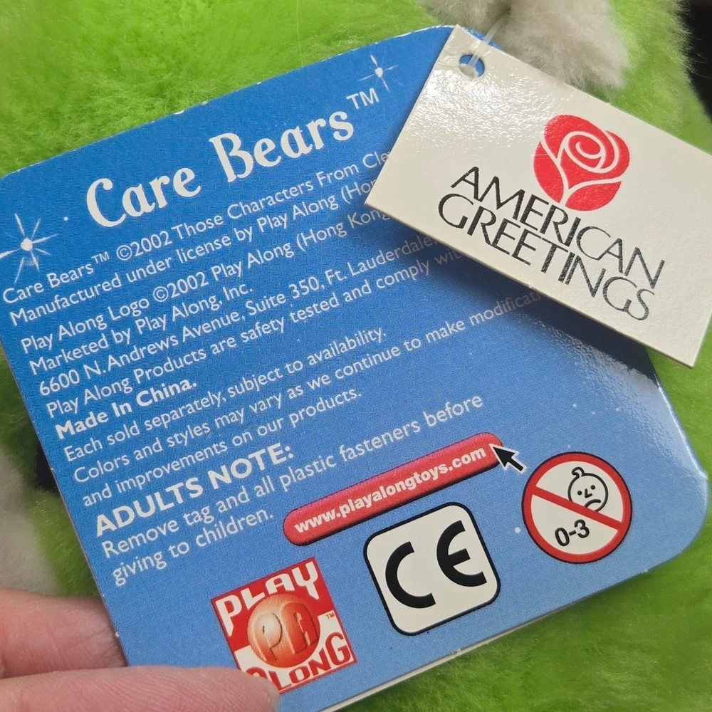 Care Bears Good Luck Bear 20th Anniversary Plush Green 14